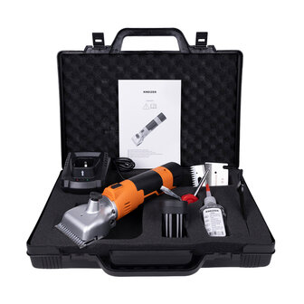 Kneizer CordlessPro Horse &ndash; Esquiladora inal&aacute;mbrica para caballos &ndash; 2 bater&iacute;as y 2 juegos de cuchillas