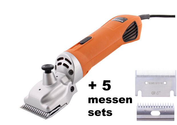 Set máquina de esquilar KNEIZER K-PRO 400 para caballos con 5 cuchillas